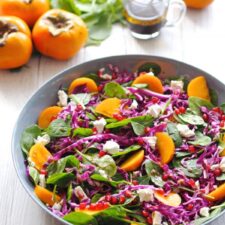 Rainbow Persimmon Salad
