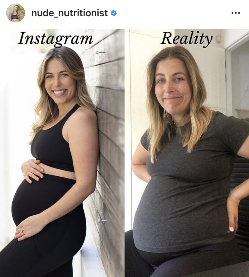 Instagram feeds make loving your pregnancy body so much more difficult. 