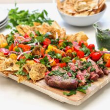 Chimichurri Beef and Fattoush Salad