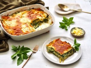 Spinach, Ricotta and Pesto Lasagne - Healthy Recipes by Lyndi Cohen