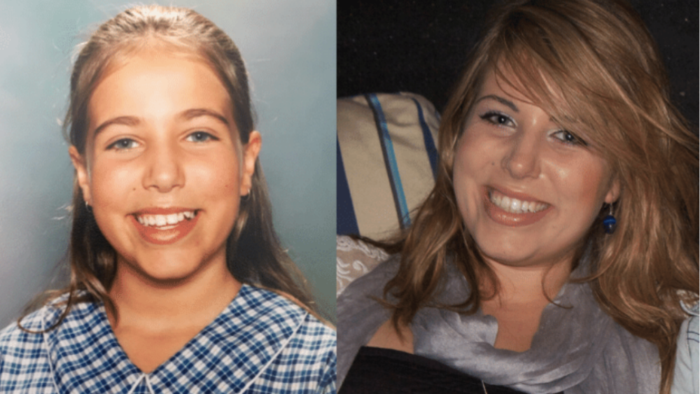On the left is a photo of me when weight-based comments started. The photo on the right is me 10 years later, while in the middle of binge eating disorder. Images: Lyndi Cohen
