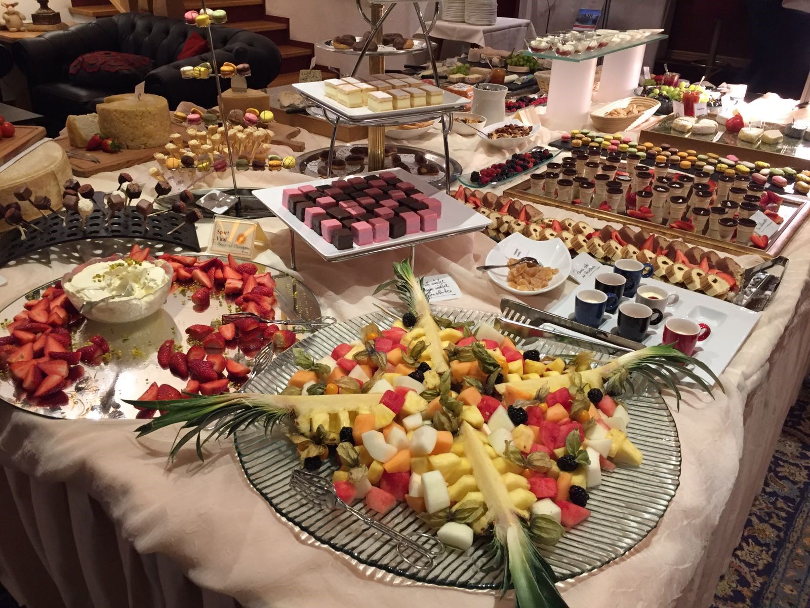 Part of my healthy travel tips is to never miss out on dessert! Here's the dessert buffet from my recent holiday... Image: Lyndi Cohen