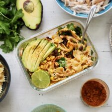 Pulled Chicken Chipotle Pasta Salad