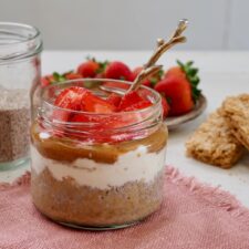 Biscoff Overnight Weetbix Cheesecake
