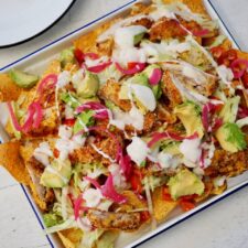 Chicken Caesar Nachos